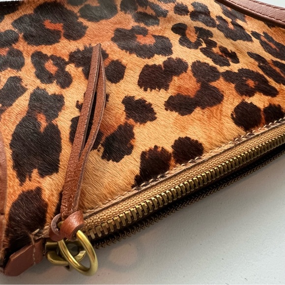 NWT Madewell Simple Leopard Print Genuine Calf Hair Crossbody Bag - Picture 14 of 17